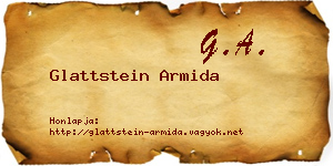 Glattstein Armida névjegykártya